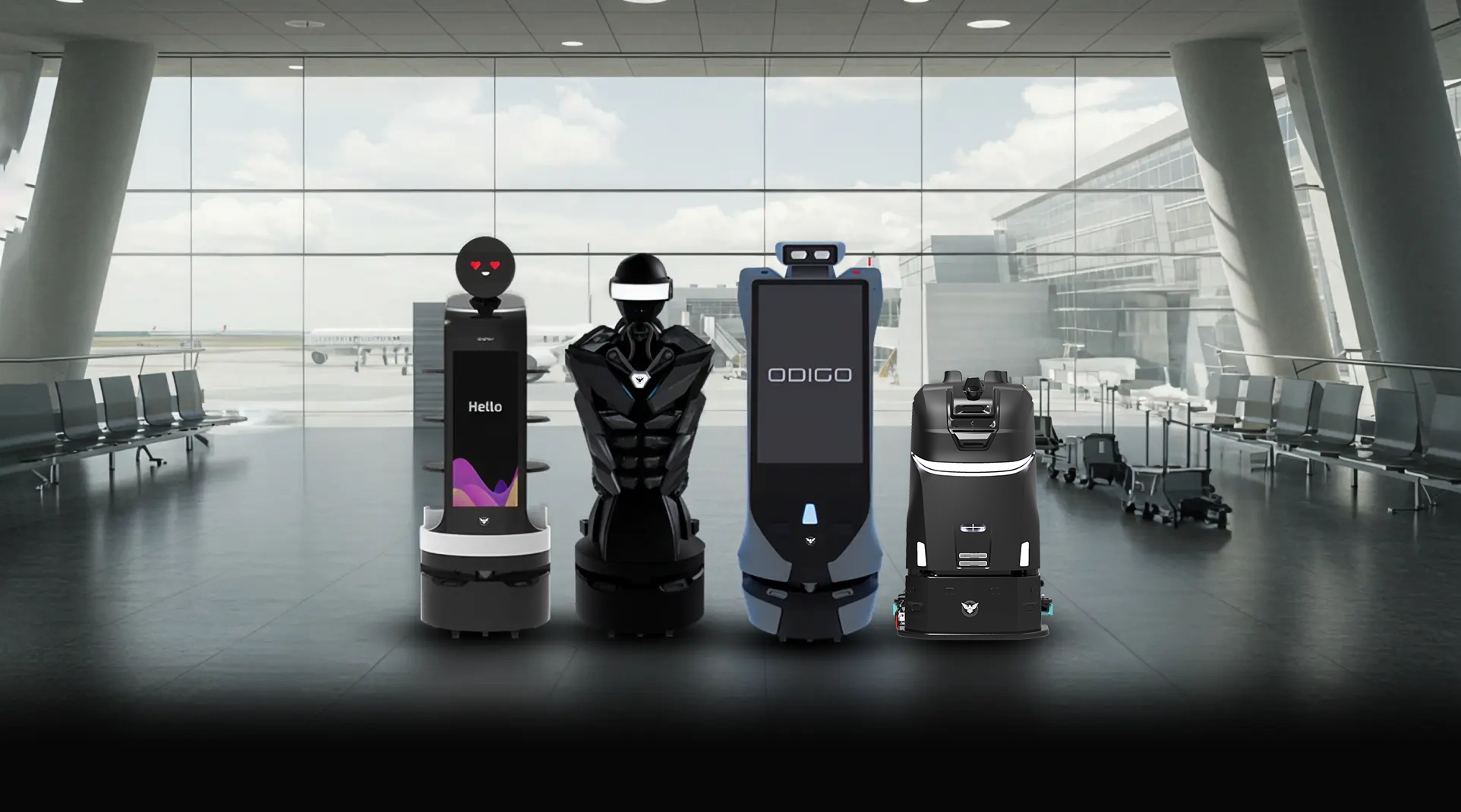 autonomous airport robots