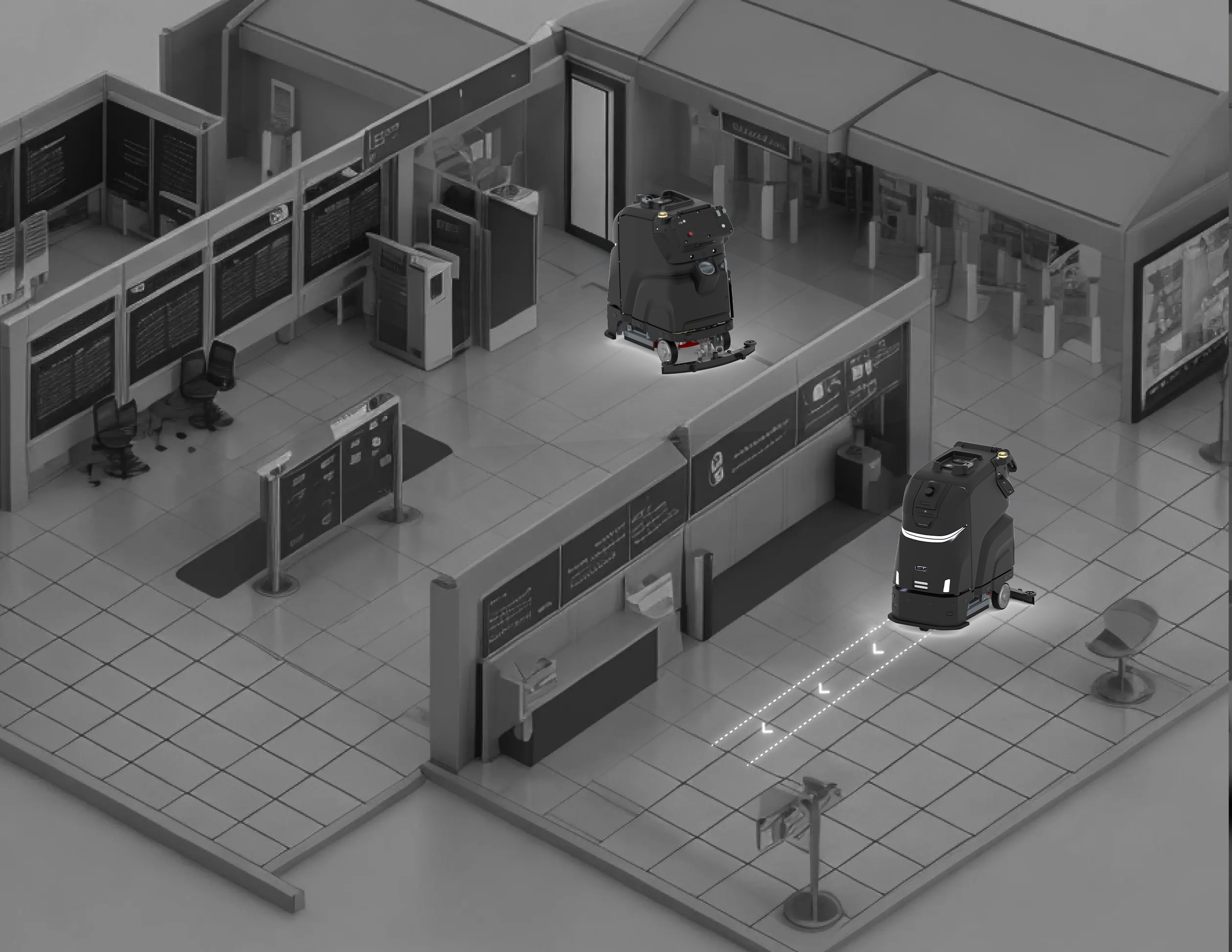 obstacle avoidance autonomous cleaning robot