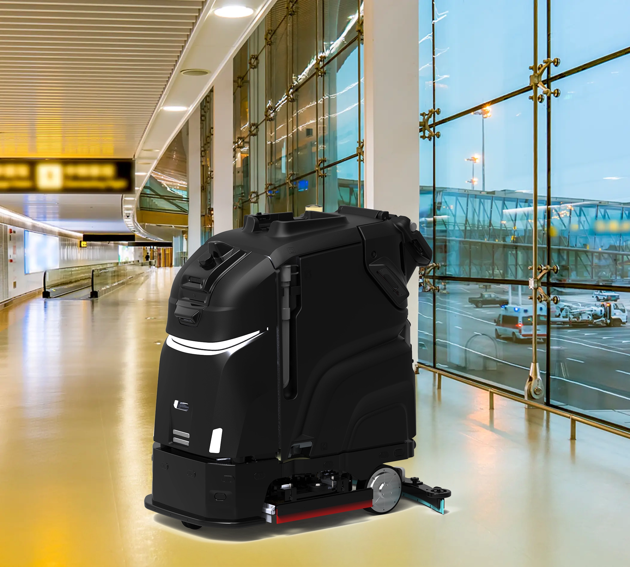 smart cleaning robot for airport