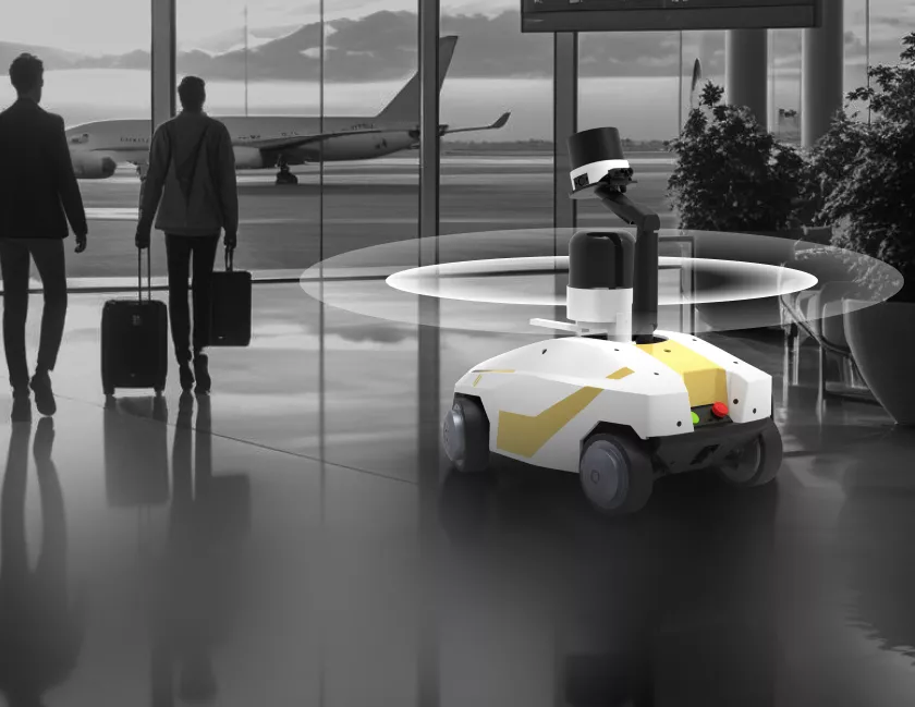 advanced ai-powered patrol robot frt 373 at airport