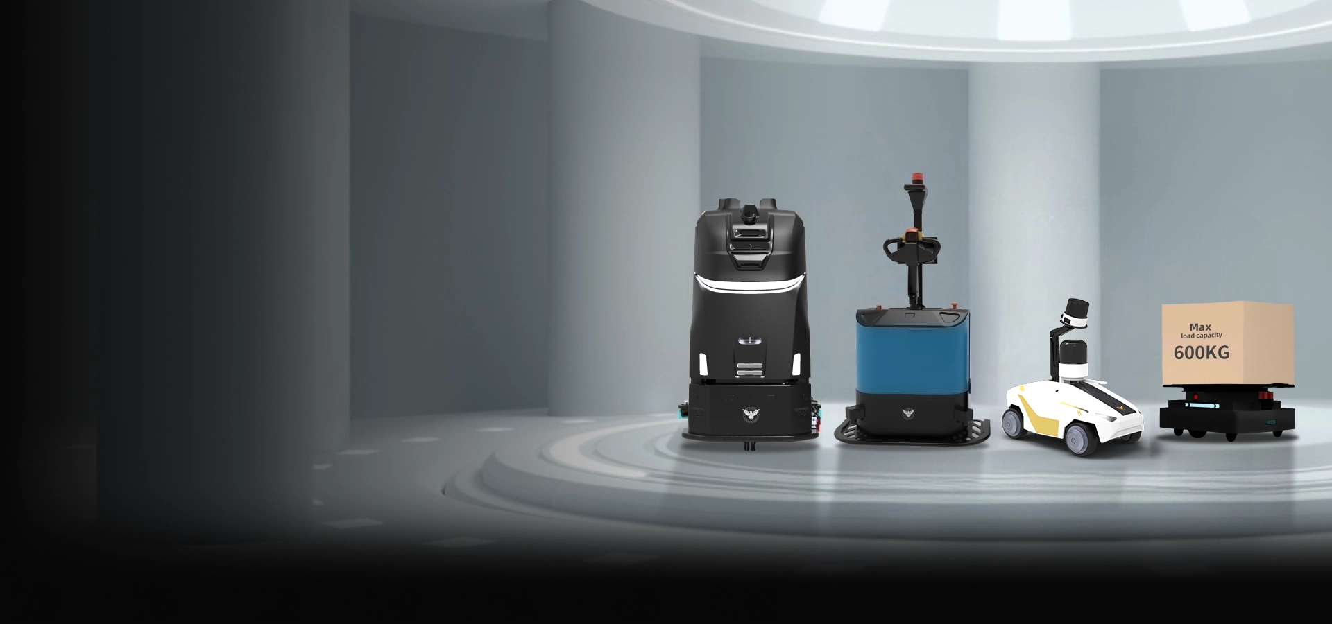 robots in action at warehouse