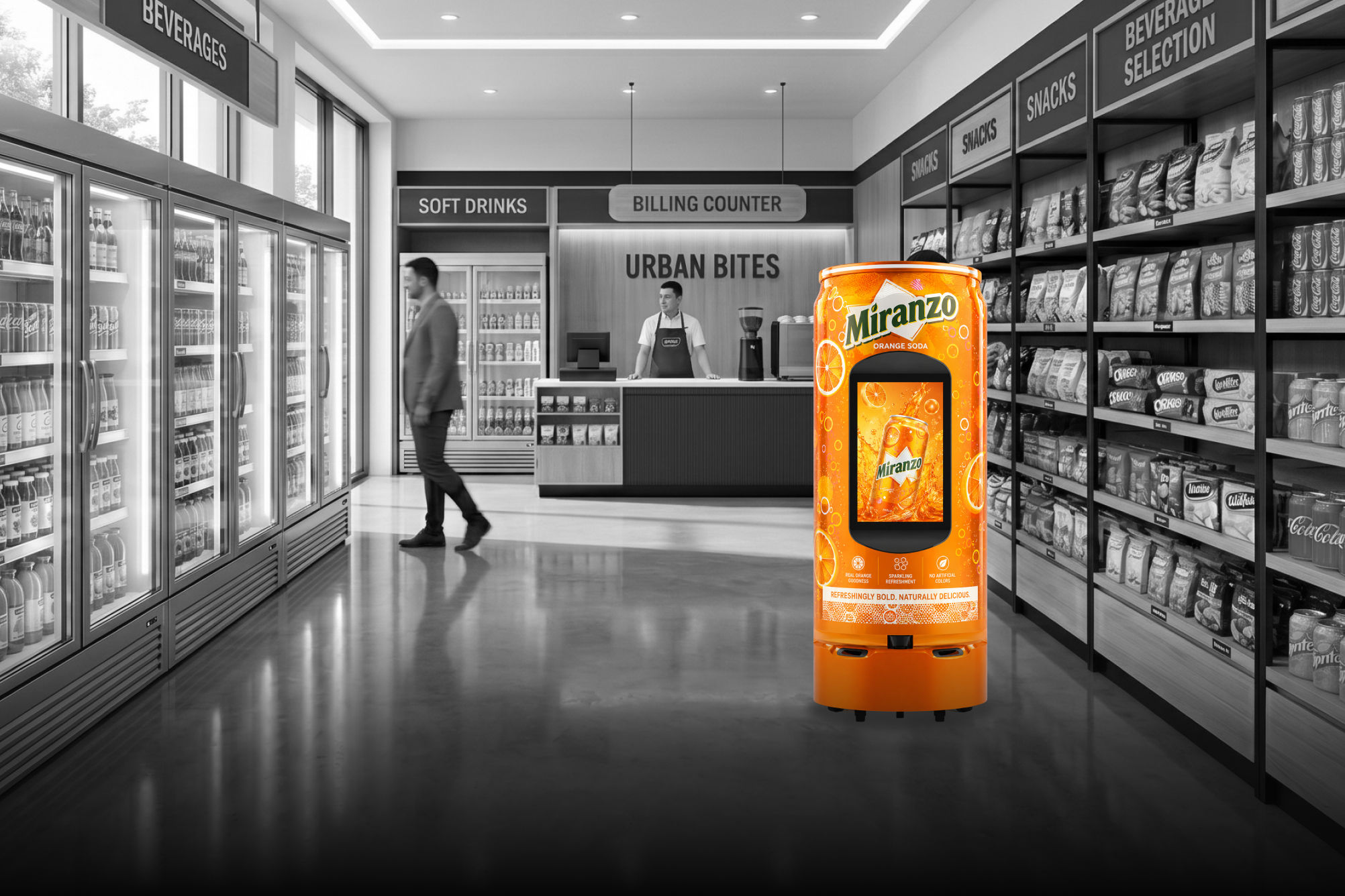 beverage promotion robot-dubai