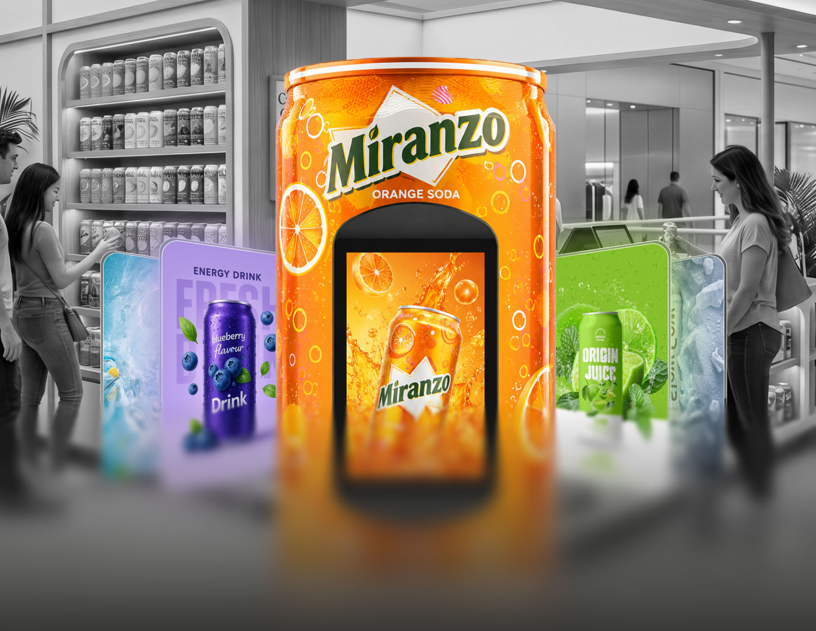beverage promotion robot for events
